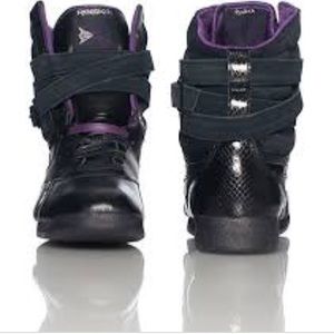 Alicia Keys Double Bubble double strap high top.